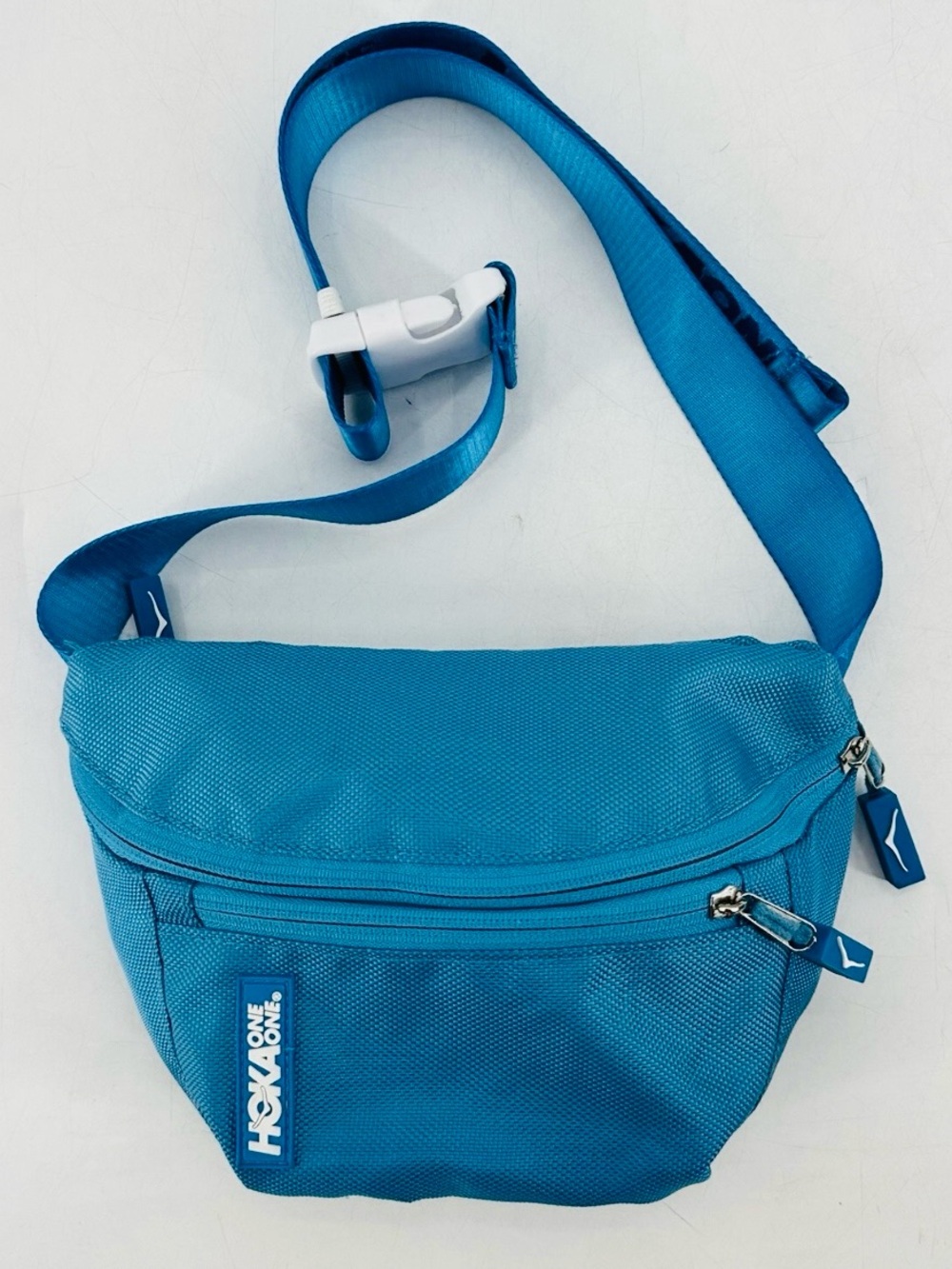 Hoka One One Blue Fanny Pack - Belt Bag W/Adjustable Zip Pockets Hiking Travel